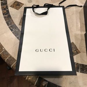 Authentic Gucci shopping bag and gift box